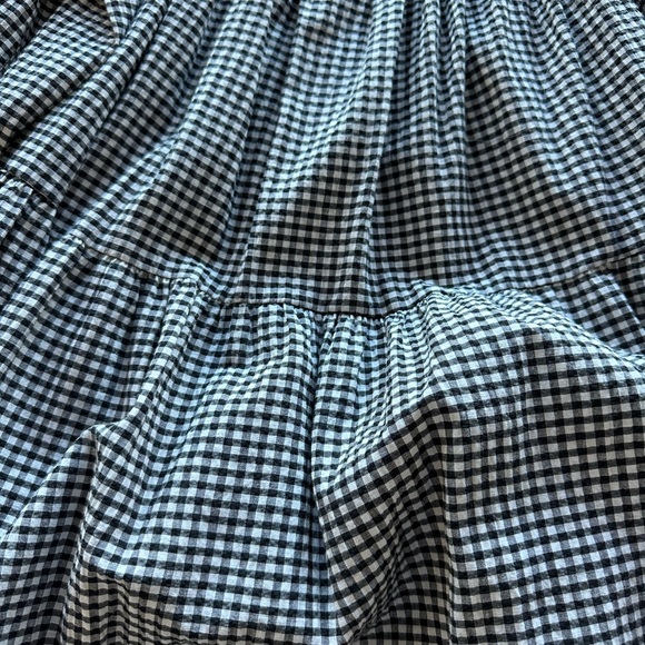 ASOS gingham off the shoulder dress. Size 4 - Picture 3 of 4
